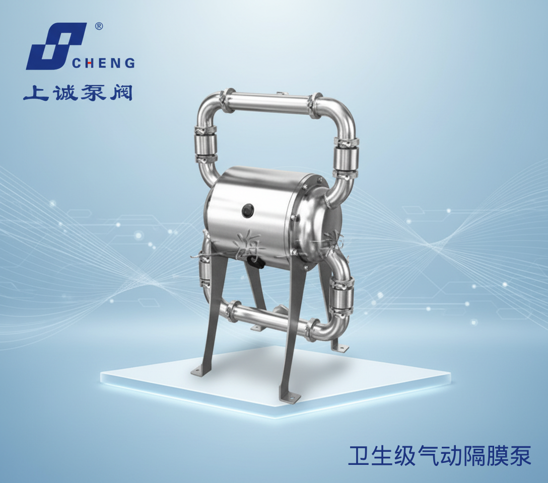 卫生级气动隔膜泵工作原理及结构详解｜上诚泵阀