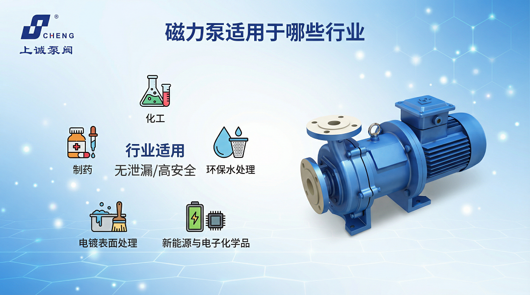 磁力泵适用于哪些行业？化工、制药、环保应用解析