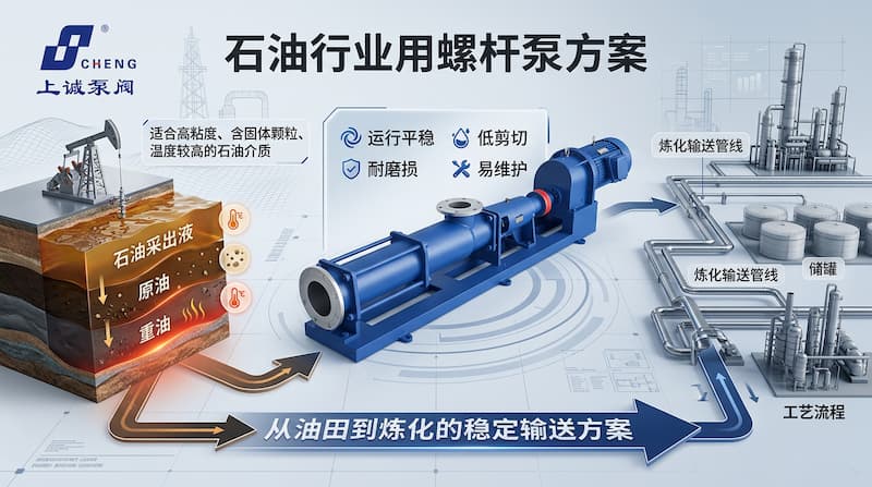 石油行业用螺杆泵方案:高效稳定的流体输送解决方案