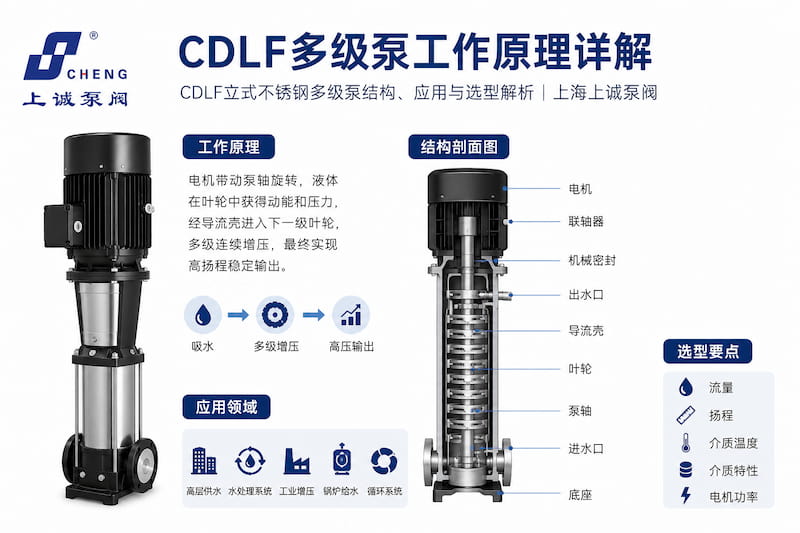 CDLF多级泵工作原理及结构解析｜上海上诚泵阀