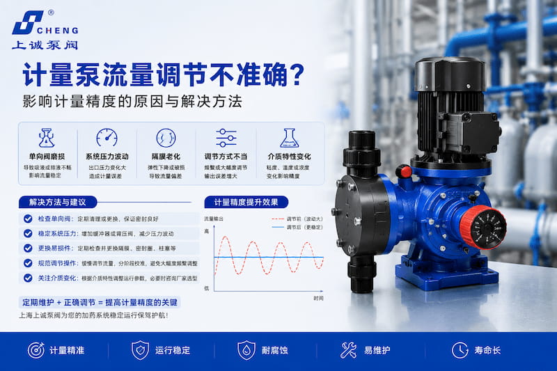 计量泵流量调节不准确怎么办？影响计量精度的原因与解决方法