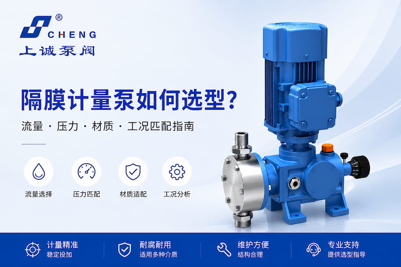隔膜计量泵如何选型？流量压力与材质匹配指南