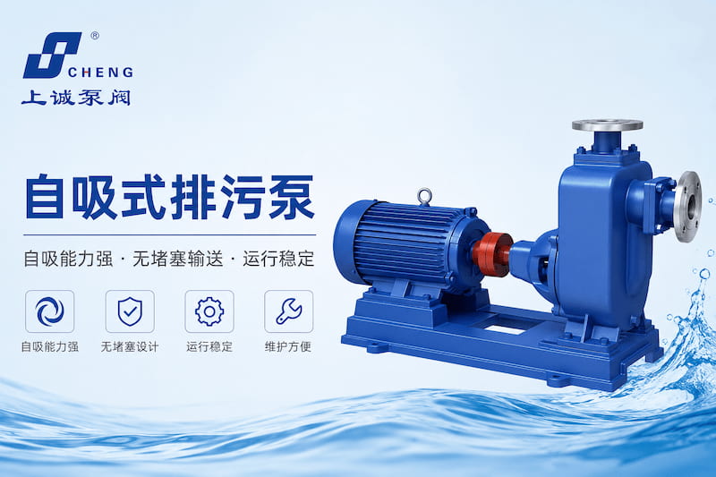 自吸式排污泵为什么越来越受工业污水工程欢迎？｜上海上诚泵阀