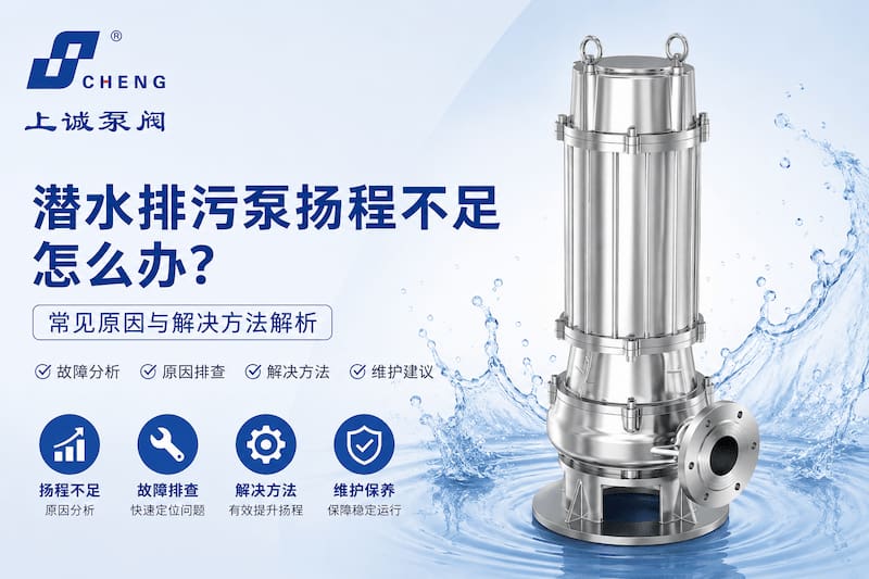 潜水排污泵扬程不足怎么办？常见原因与解决方法解析｜上海上诚泵阀