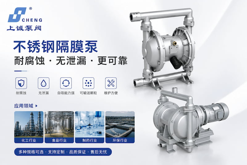 不锈钢隔膜泵特点及应用领域解析｜材质选择与选型指南