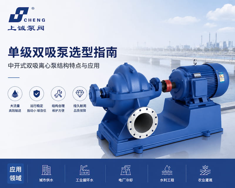单级双吸泵选型指南 | 中开式双吸离心泵结构特点与应用